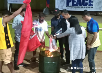 Ex-NPA members burn red flag; tag partylist groups as legal communist fronts