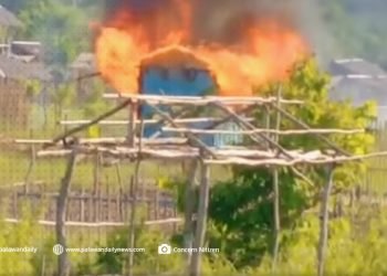 Pinatayong mga bahay sa pribadong lupa sa Barangay Guadalupe, Coron, sinunog
