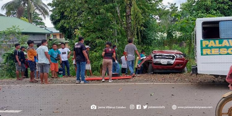 Driver ng pick-up na aksidente sa bayan ng Rizal, patay