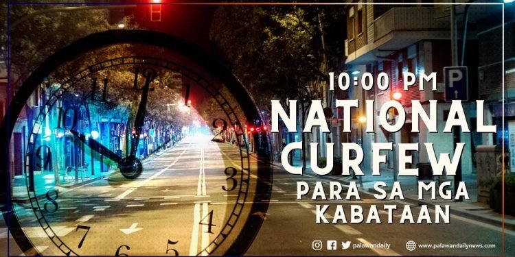 National curfew para sa mga kabataan, umani ng suporta mula sa mga magulang