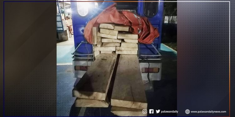 Dalawang lalaki, arestado sa pagpuslit ng kahoy na walang papeles