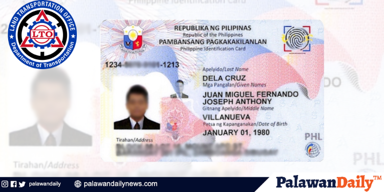 PhilID AT EPhilID ng mga aplikante, tinatanggap ng LTO