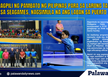 Pagpili ng pambato ng pilipinas para sa larong table tennis sa SEAGAMES, nagsimula na ang laban sa Puerto Princesa