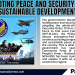Promoting peace and security for a sustainable development