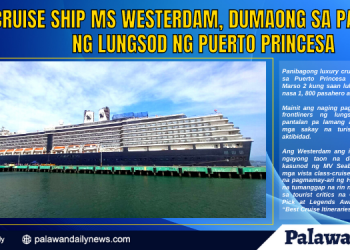 Cruise ship MS Westerdam, dumaong sa pantalan ng lungsod ng Puerto Princesa