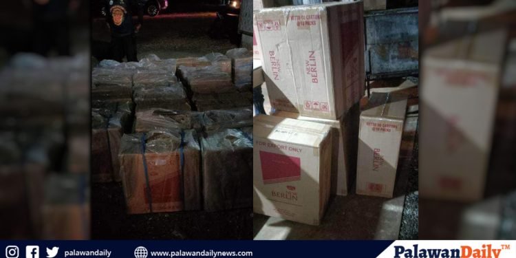 P1.2 milyong halaga ng smuggled cigarettes, nasabat sa Bataraza