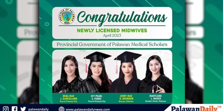 4 Palawan scholars pass the midwifery licensure examination