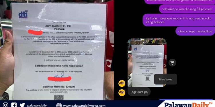 Estudiyante sa Iligan City, naiscam ng nagpanggap na online store ng iphone sa isang mall sa Puerto Princesa