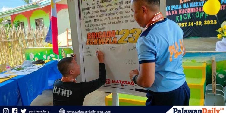 TPU, nakiisa sa Brigada Eskwela sa paaralan ng Iwahig