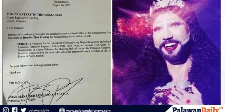 VM Palanca endorses reso citing Pura Luka as persona non grata in Coron