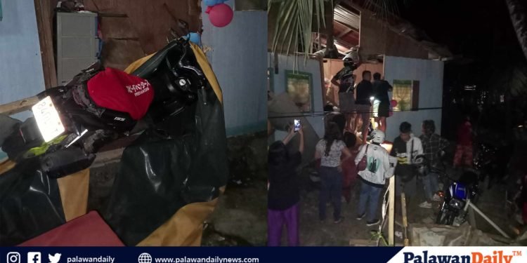 Lalaking lasing, nakipagkarerahan; motorsiklo nito, pumaloob sa isang bahay