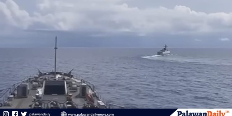 Philippine Navy’s BRP Benguet warns off aggressive Chinese Navy ship near Pag-asa Island