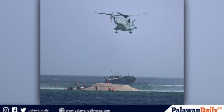 Chinese Navy helicopter harasses Filipino researchers in West Philippine Sea
