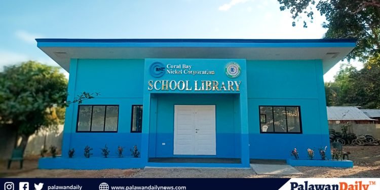 Central Taytay Senior High School celebrates new library funded by Coral Bay Nickel Corporation