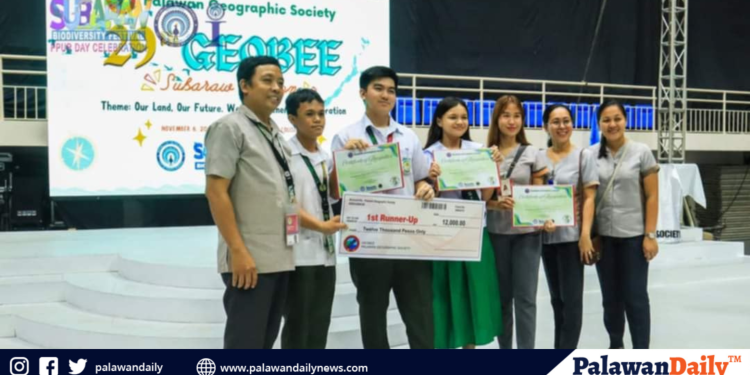 Puerto princesa city science national high school, kampeon sa 29th palawan goegraphic society geobee