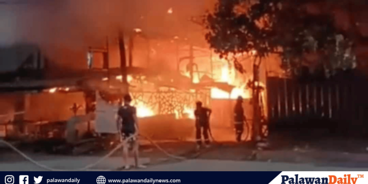 Ika-apat na sunog ngayong taon at buwan ng enero sa purok katarungan, zone II, barangay san miguel, puerto princesa city