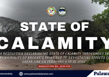 Brooke’s point, palawan, idineklara ang state of calamity dahil sa epekto ng shear line