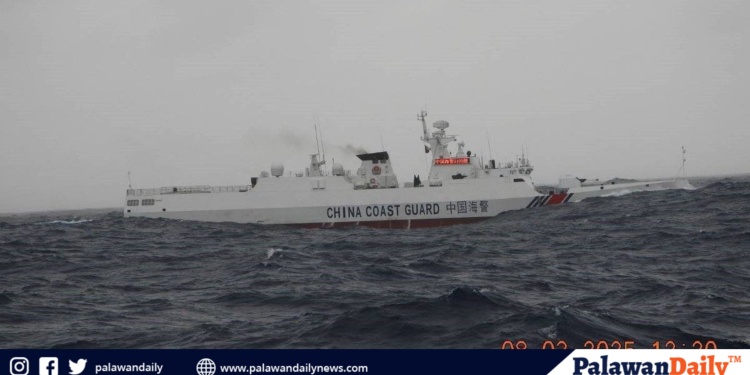 BRP cabra, matapang na hinarang ang barko ng china coast guard sa karagatan ng pilipinas