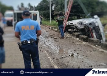 Pampasaherong van, nadisgrasya sa kahabaan ng Brgy. Aramaywan
