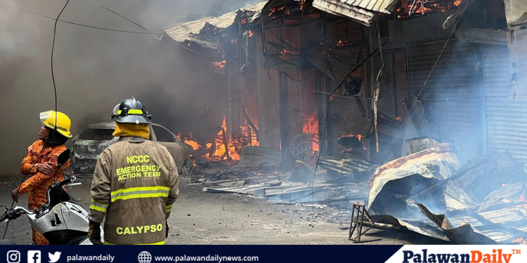 Puerto Princesa City Old Public Market, nasunog