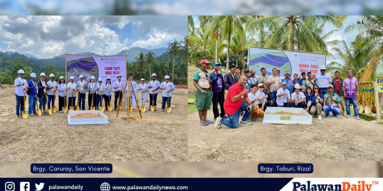 Magkakasunod na groundbreaking at capsule laying ng Hybrid Microgrid Power Plant, isinagawa sa San Vicente at Rizal, Palawan