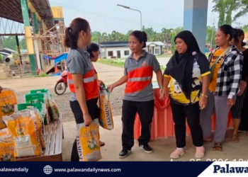 Calmia Nickel, namahagi ng 100 sako ng bigas sa PWDs sa Brooke’s Point