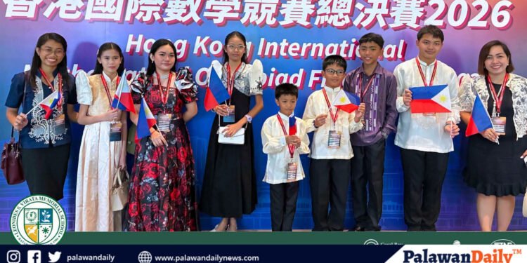 Palawan students win medals at Hong Kong International Math Olympiad