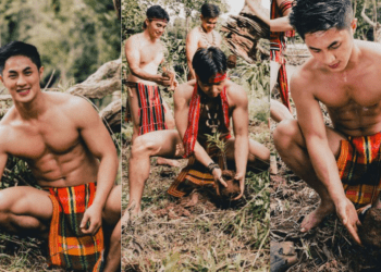 Igorot hunks plant tree seedlings in Yamang Bukid Farm