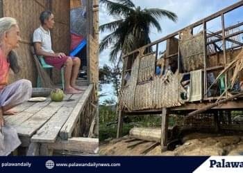 Elderly couple in El Nido pleads for building materials after losing home to Typhoon